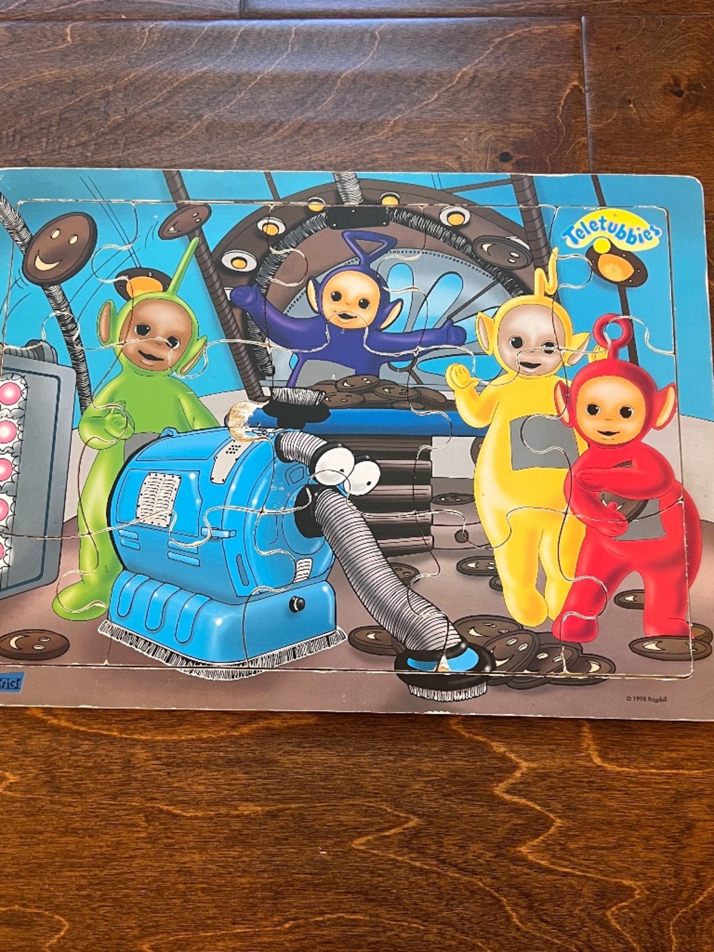 Kid Classics 1998 Ragdoll Teletubbies wooden puzzle 15 pieces